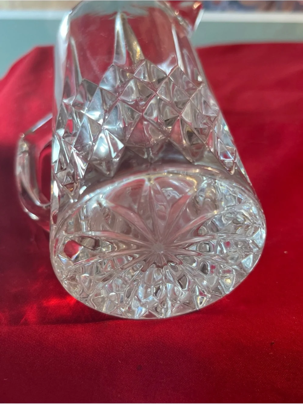 Clear Crystal-Style Glass Pitcher - Classic Home Dining